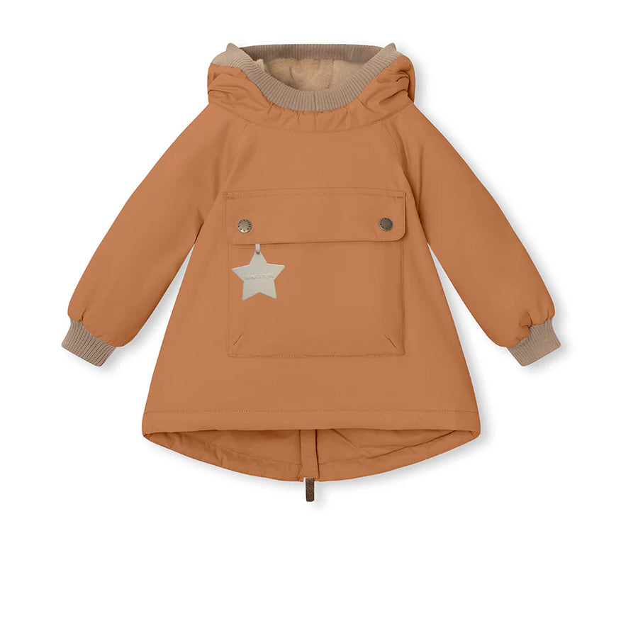 MAT BABYWEN Fleece Lined Winter Anorak Pecan