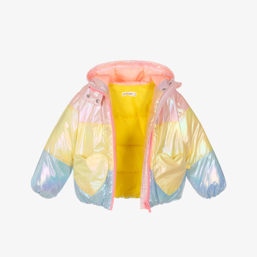 Billieblush Girls Colorblock Puffer Jacket