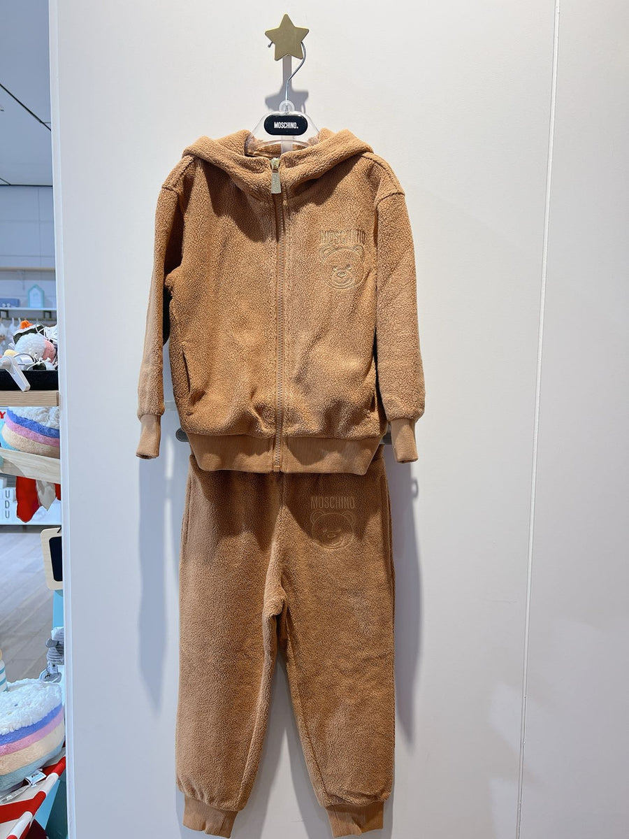 Moschino Kids Fuzzy Sweatsuit With Bear