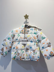 Moschino Baby Allover Nursery Print Hooded Jacket
