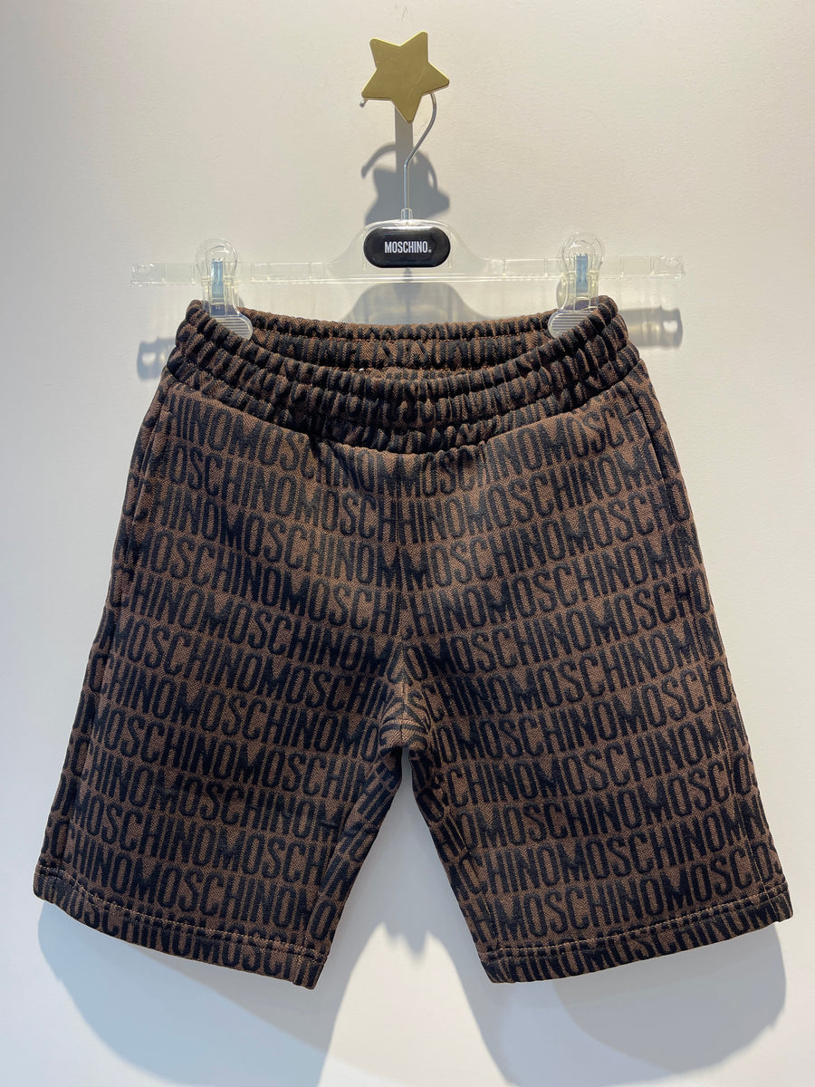 Moschino Kids All-Over Logo Shorts