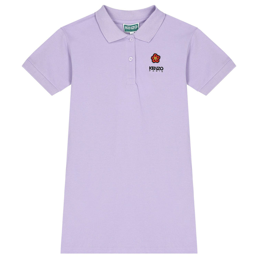 Kenzo Girls Purple Polo Dress