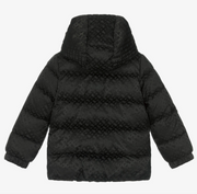 Boss Boys Black Monogram Puffer Jacket