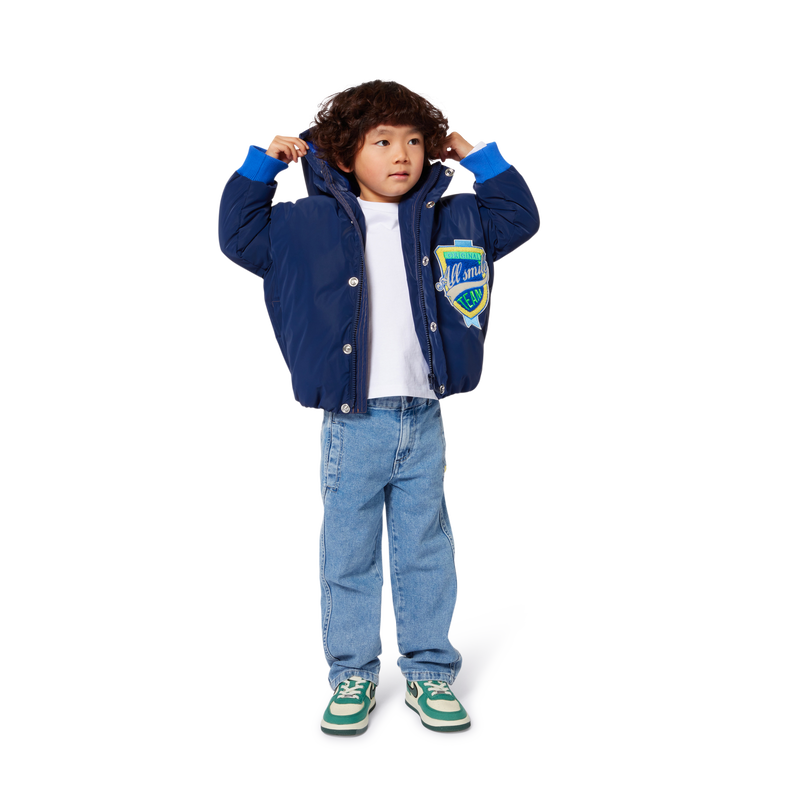 Billieblush Boys Hooded Navy Jacket