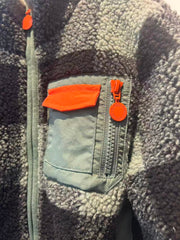 Stella McCartney Kids Boys Green & Black Check Fleece Jacket