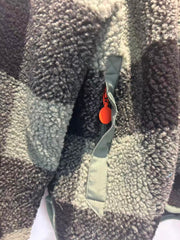 Stella McCartney Kids Boys Green & Black Check Fleece Jacket