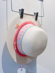 Billieblush Logo Straw Hat