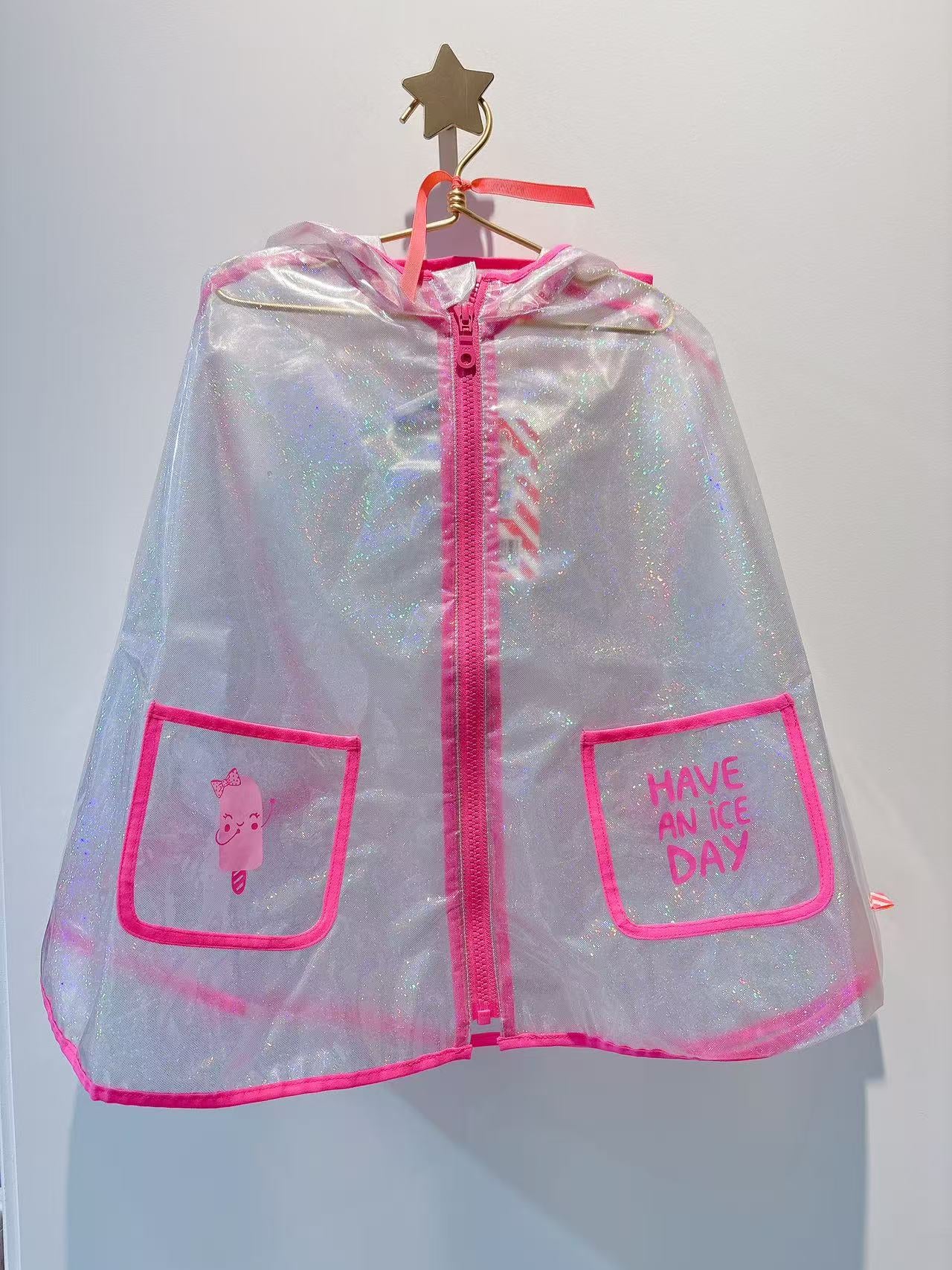 Billieblush Baby Girls Hooded Rain Coat