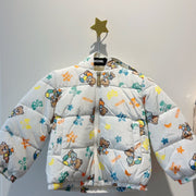 Moschino Baby Allover Nursery Print Hooded Jacket