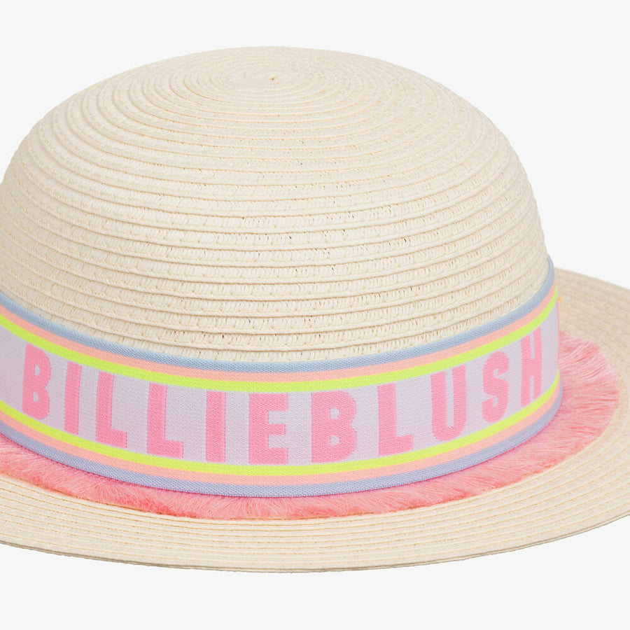 Billieblush Logo Straw Hat