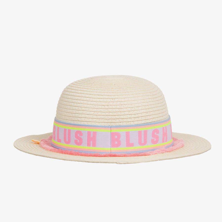 Billieblush Logo Straw Hat