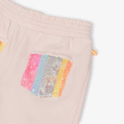 Billieblush Pink Cotton Sequin Pocket Joggers