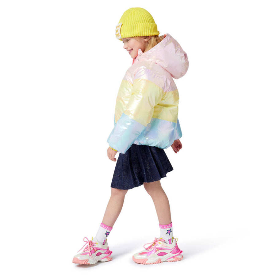 Billieblush Girls Colorblock Puffer Jacket