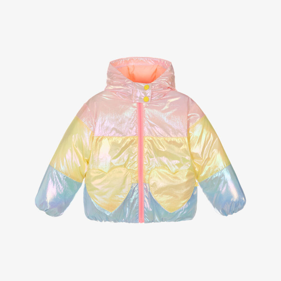 Billieblush Girls Colorblock Puffer Jacket