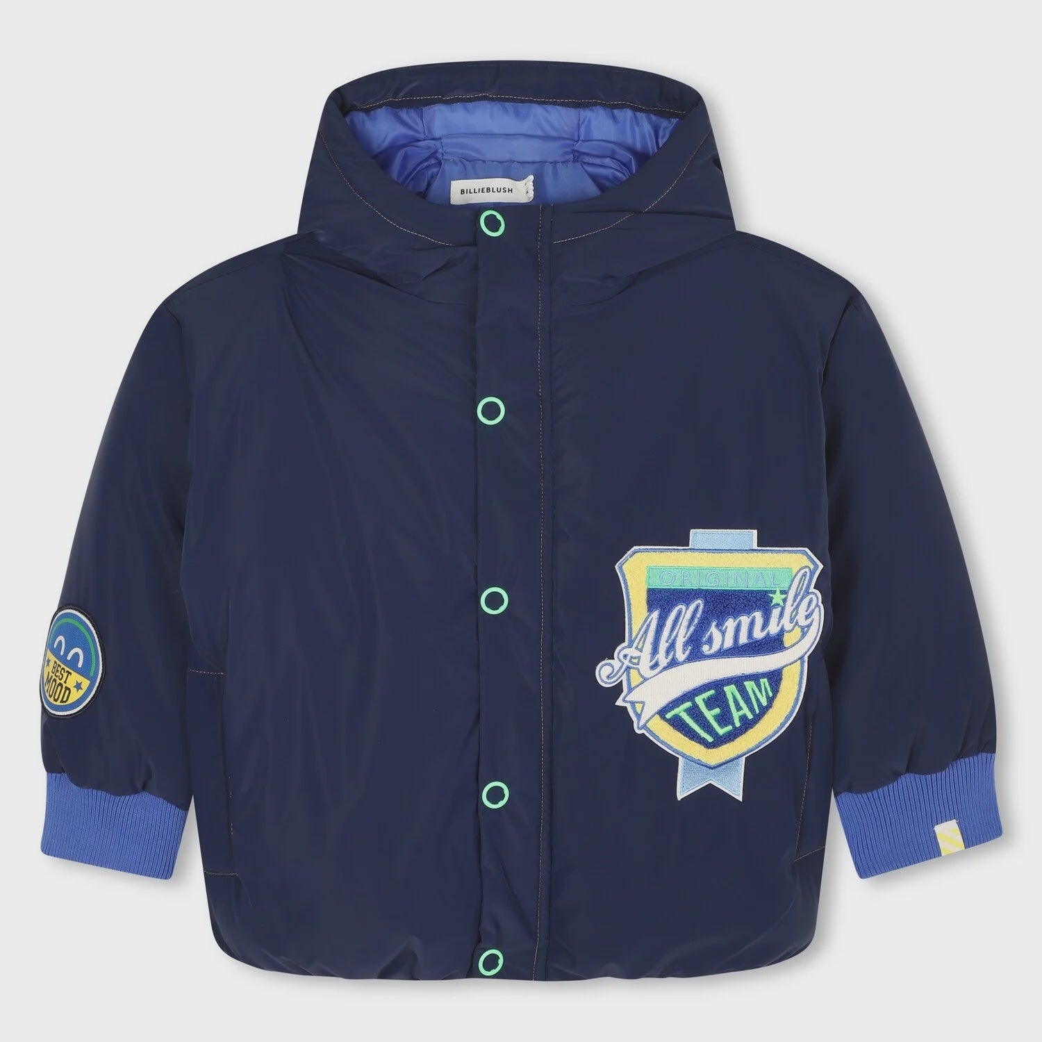 Billieblush Boys Hooded Navy Jacket