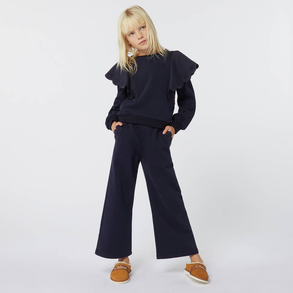 Girls navy sweatshirt deals