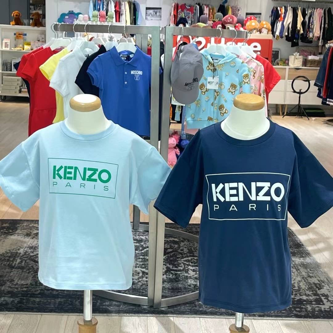 Kenzo SS Logo Tee Pale Blue