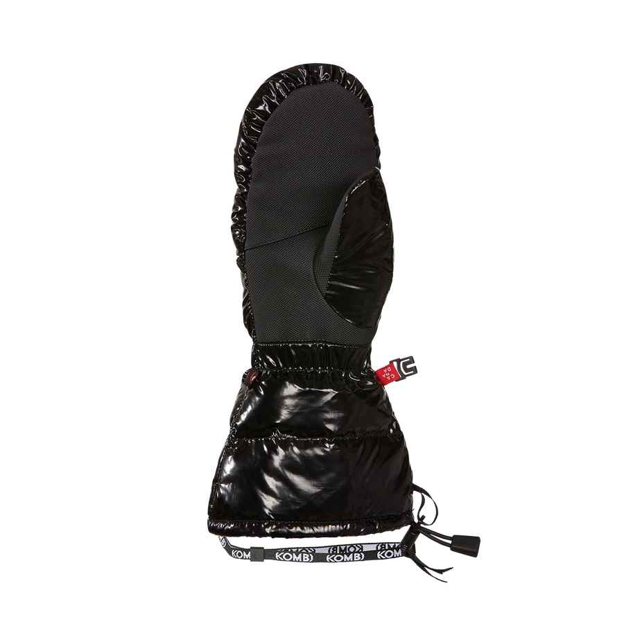 KOMBI Level 4 Puffy Ethical Goose Down Mittens - Junior with Wrist Leash