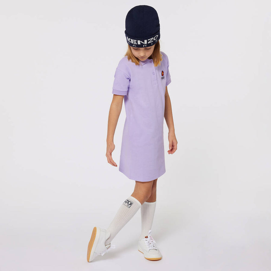 Kenzo Girls Purple Polo Dress