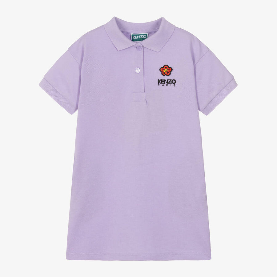 Kenzo Girls Purple Polo Dress