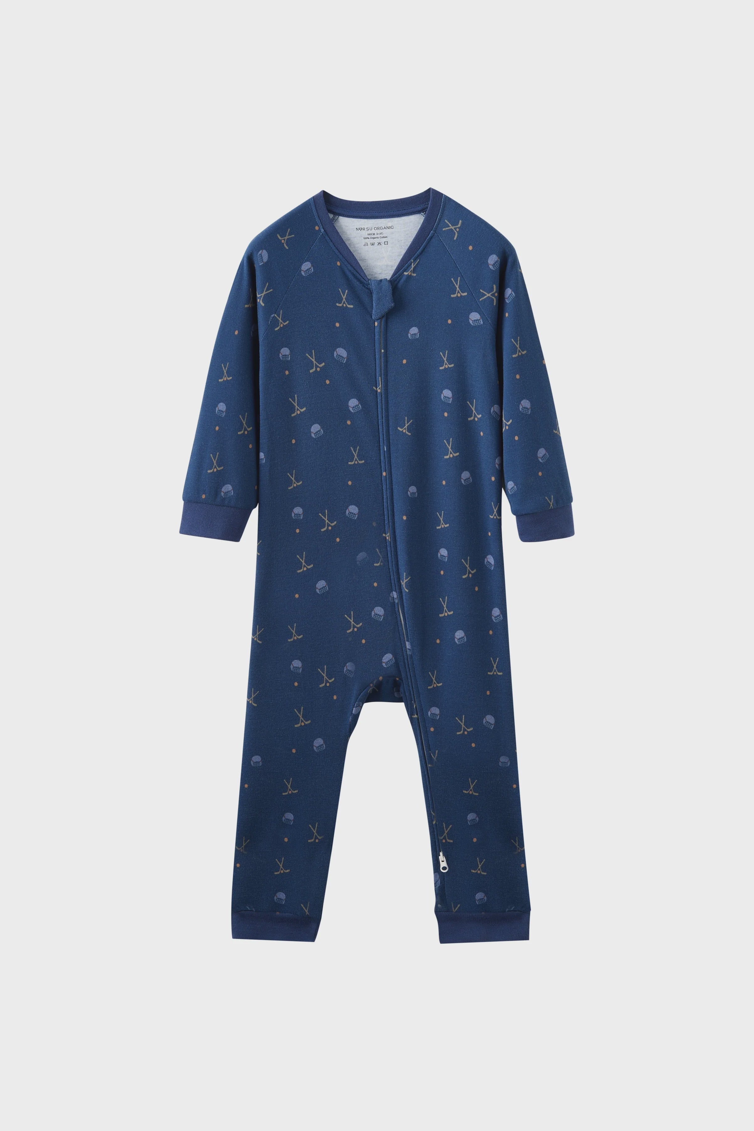 Norsu organic cotton zip up sleeper hockey