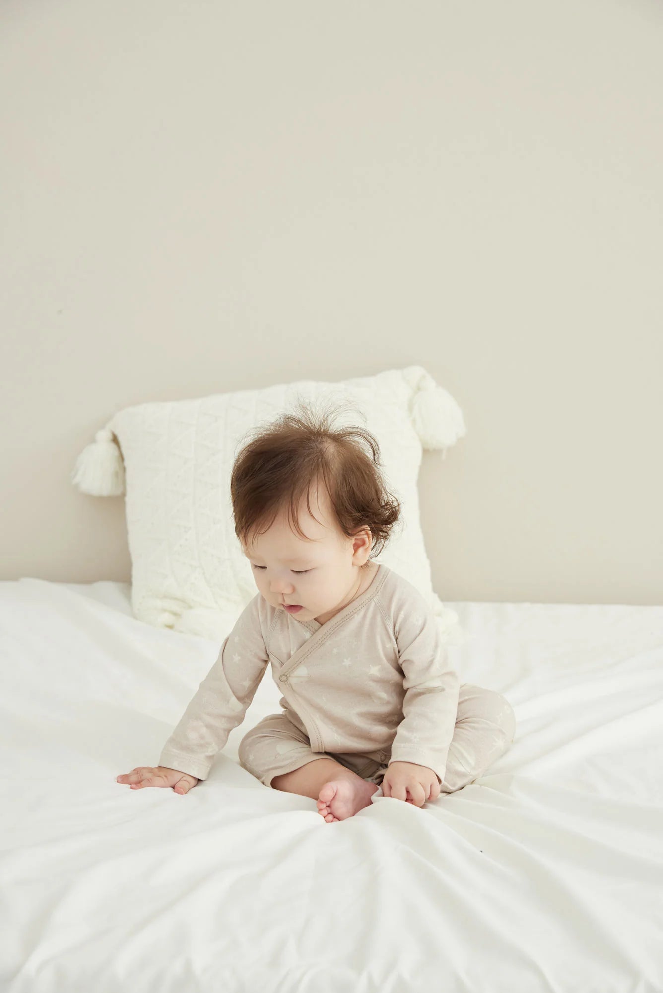 Norsu Baby Organic Kimono Sleeper-Stary