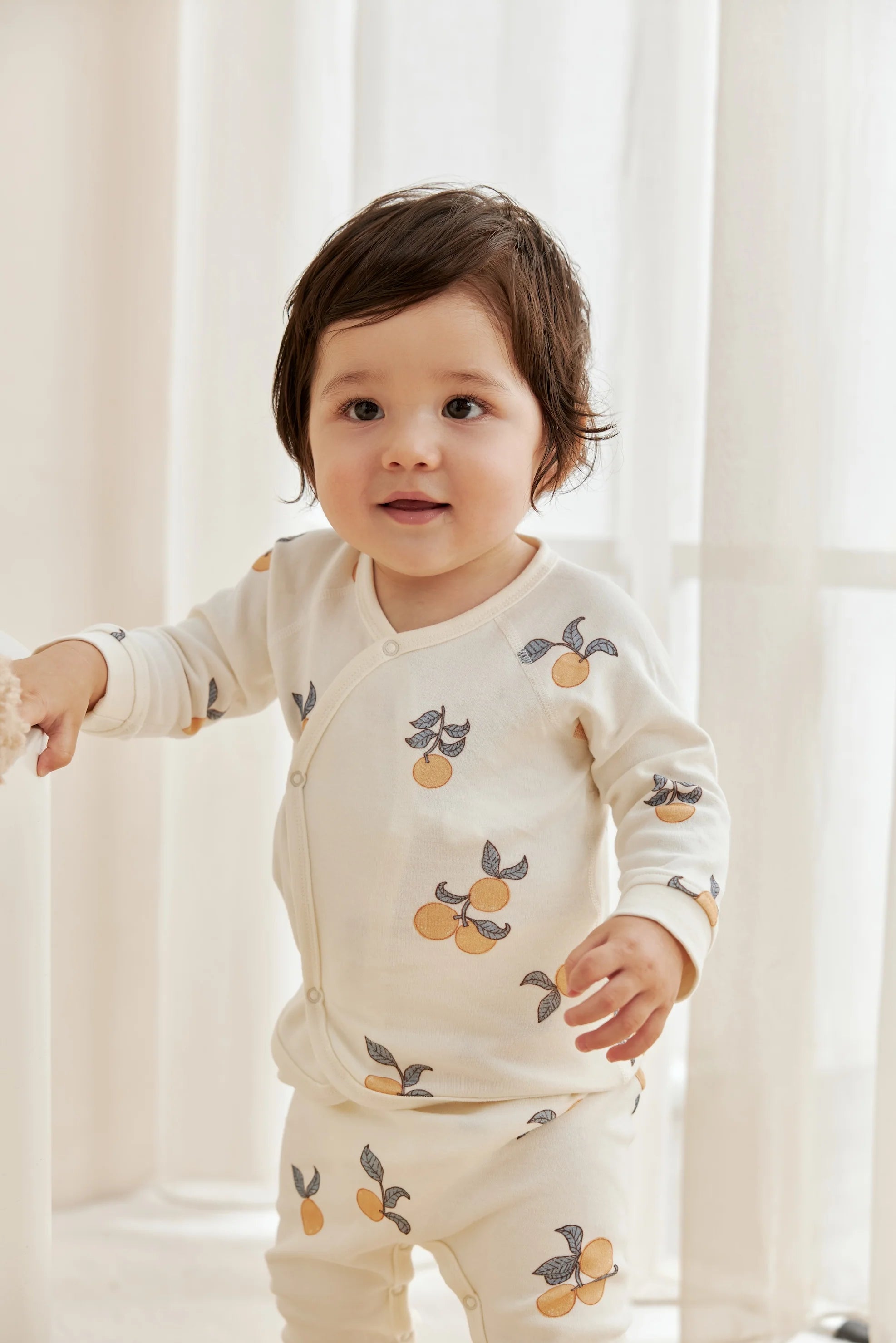 Norsu Infant Organic Kimono Set-Clementine