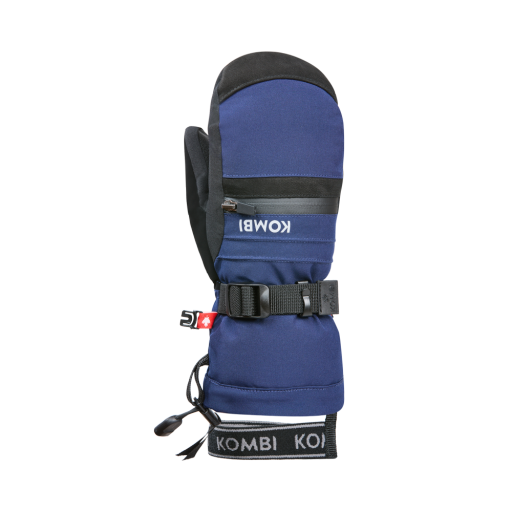 KOMBI Level 4 Junior Elite Mittens – Storm Rider – Waterproof & Insulated with Wrist Leash