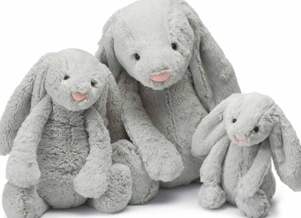 Jellycat Bashful Bunny Grey Enfance Baby Kids