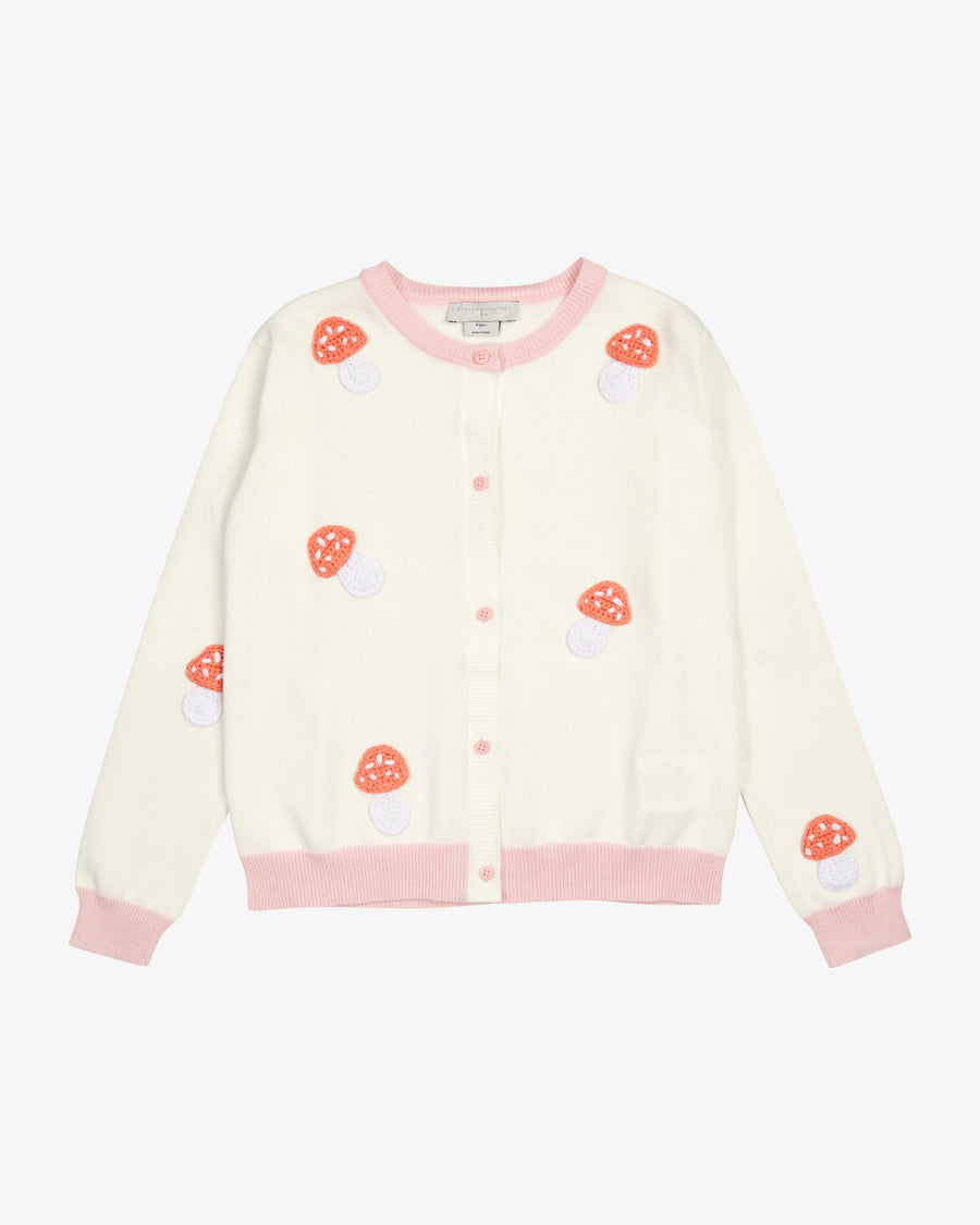 Stella Kids Girl Mushroom Crochet Cardigan