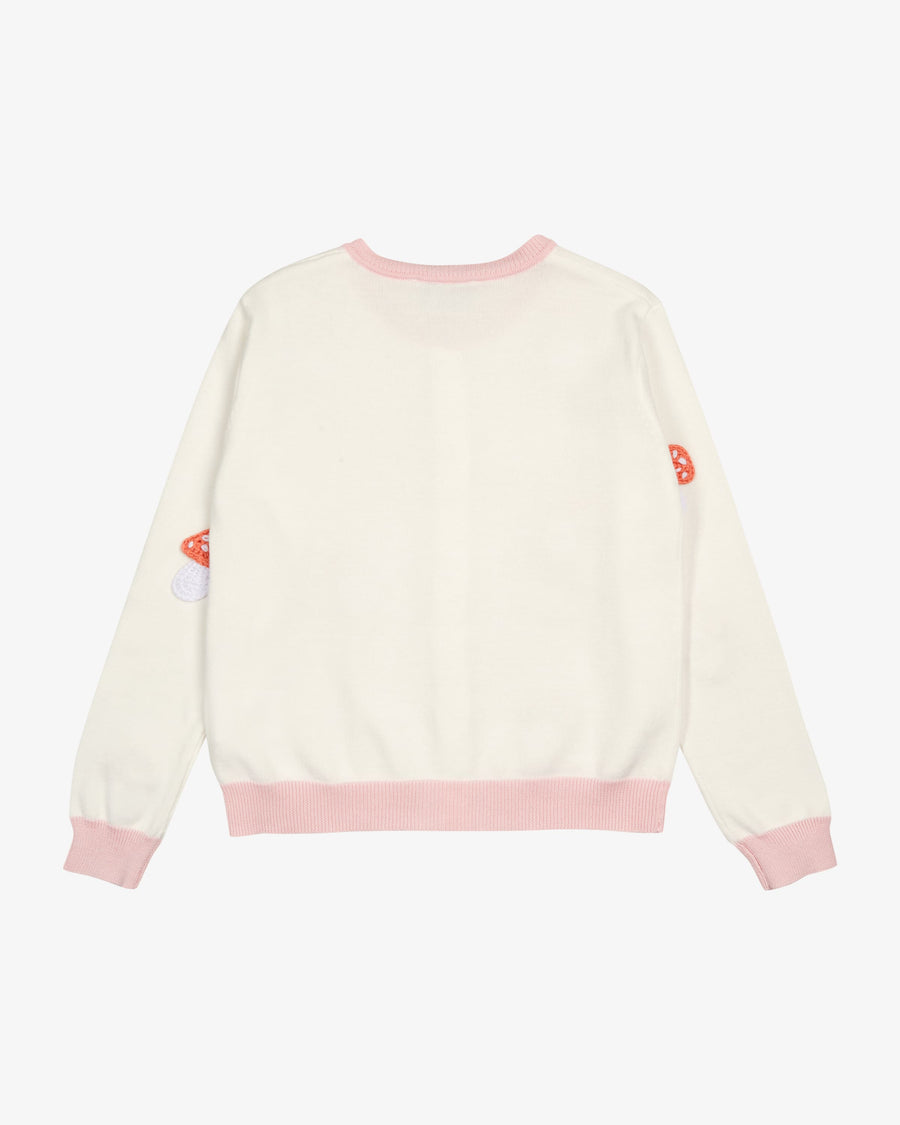 Stella Kids Girl Mushroom Crochet Cardigan