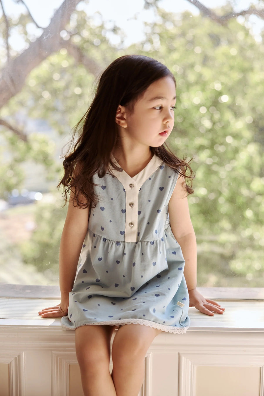 Norsu Organic Tank Dress - Blue Heart
