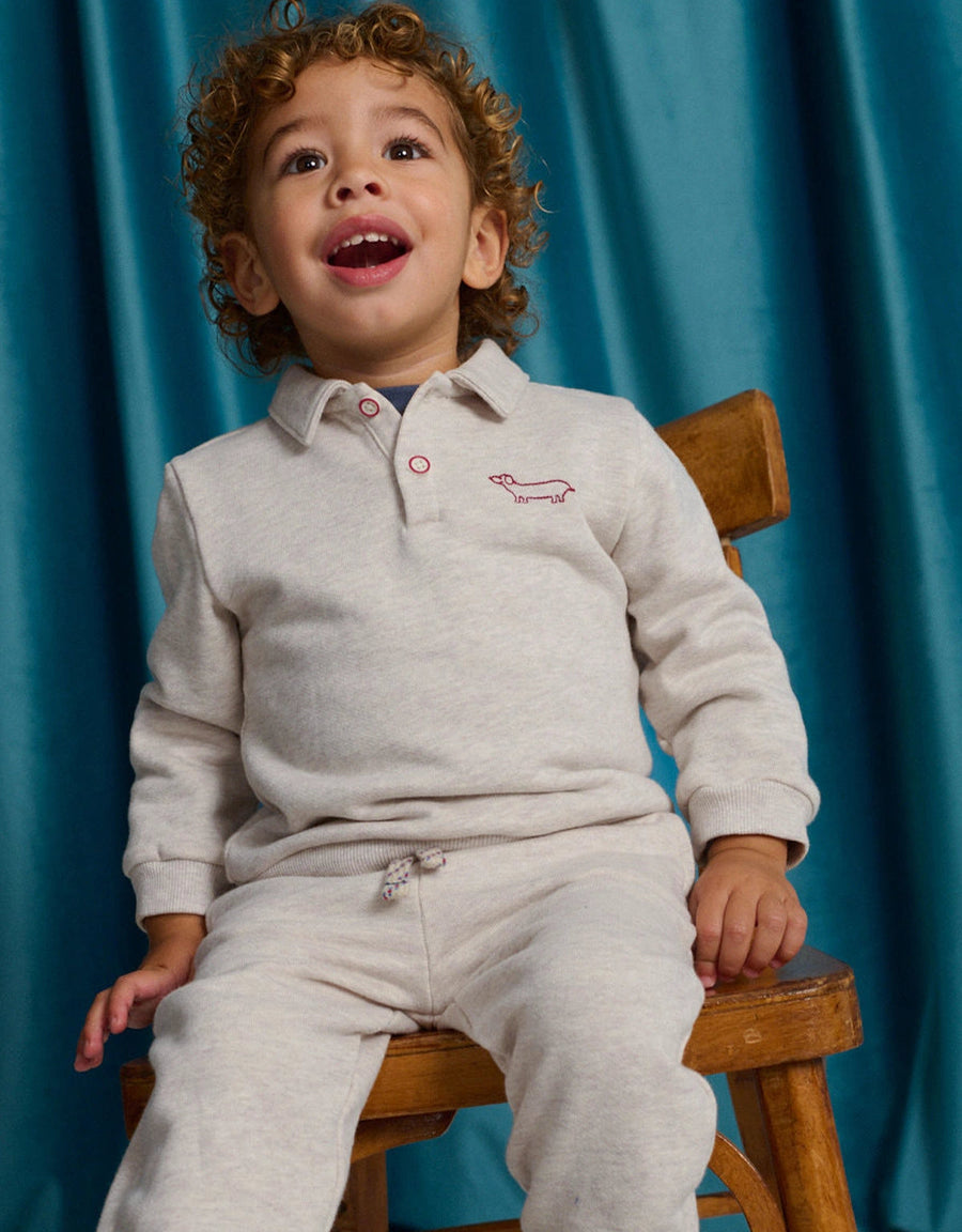 Gingersnaps Baby Boys Blue Alessio French Terrry Jogger Pants