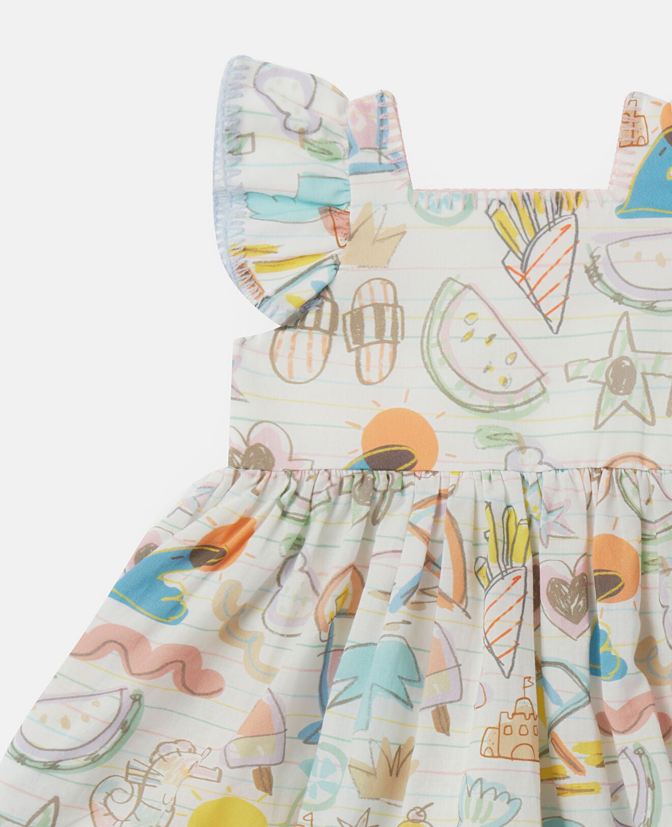 Stella McCartney Kids Summer Doodles Print Dress and Bloomers Set
