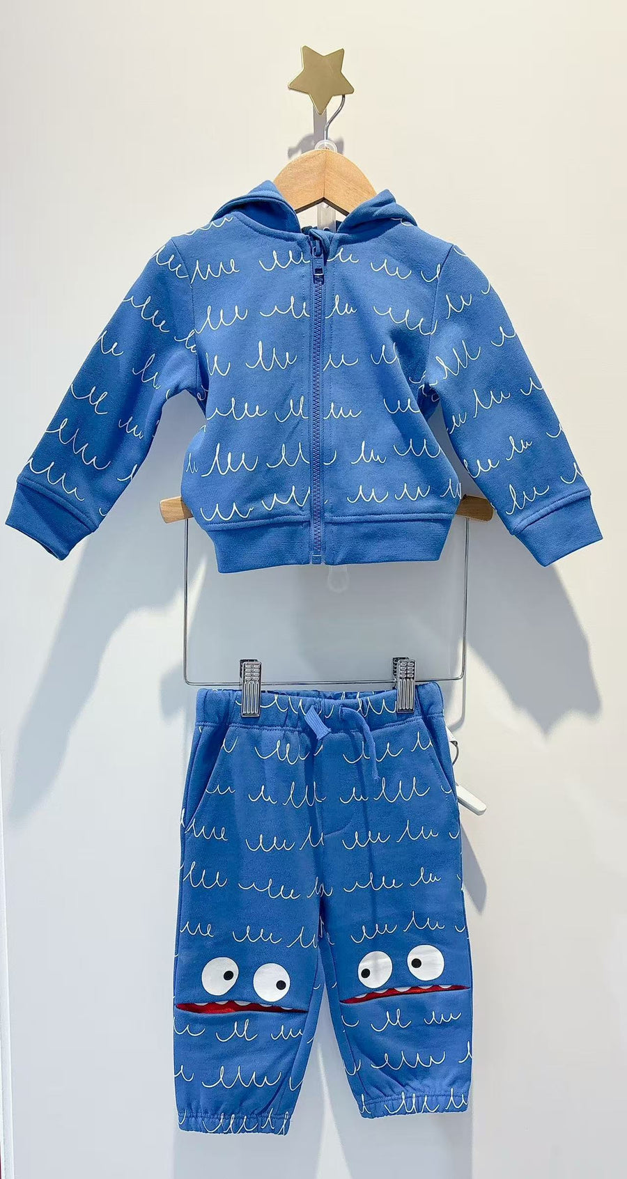 Stella McCartney Kids Monster Graphic Full-Zip Hoodie and Jogging Set