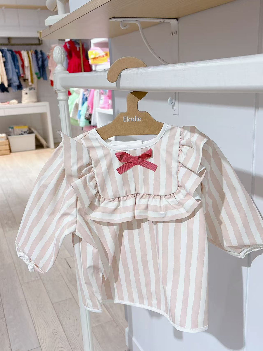 Elodie Details - Longsleeved Baby Bib - Candy Stripes