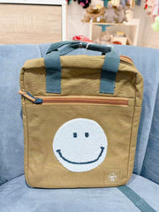 Lassig - Little Gang - Square Backpack Small GOTS - Little One & Me Carame / Olivel
