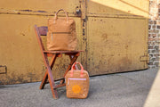 Lassig - Little Gang - Square Backpack Small GOTS - Little One & Me Carame / Olivel
