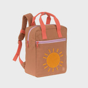 Lassig - Little Gang - Square Backpack Small GOTS - Little One & Me Carame / Olivel