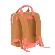 Lassig - Little Gang - Square Backpack Small GOTS - Little One & Me Carame / Olivel