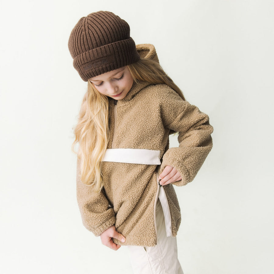 MATARMAN sherpa anorak. GRS Travertine Beige