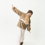 MATARMAN sherpa anorak. GRS Travertine Beige