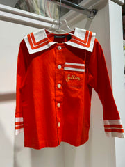 Mini Rodini SAILOR WOVEN SHIRT Red