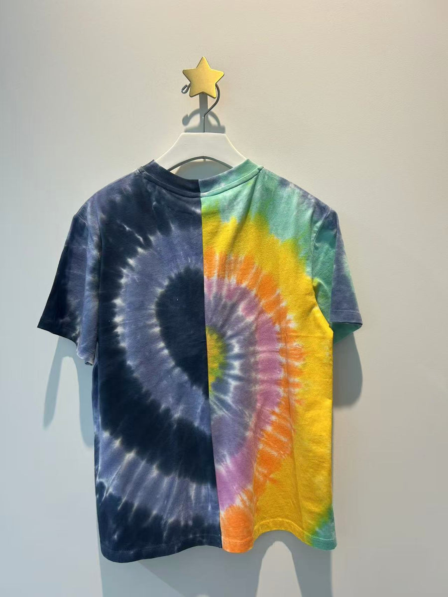 Stella McCartney Kids Tie Dye T-Shirt with Logo Disk Print - Multi
