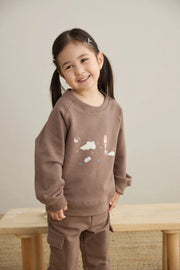 Norsu Organic Toddler Organic Fleece Sweatshirt-Fantasy