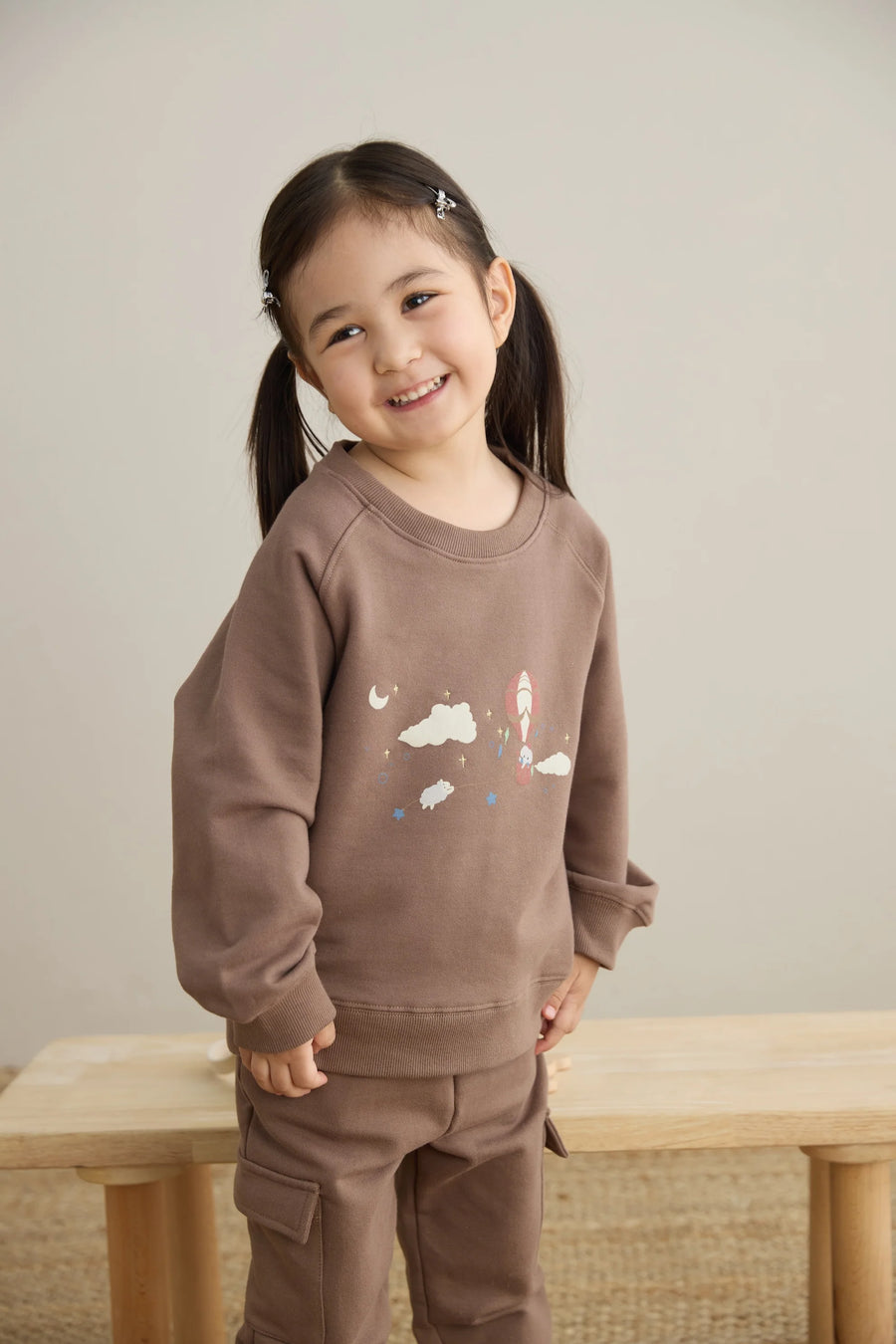 Norsu Organic Toddler Organic Fleece Sweatshirt-Fantasy