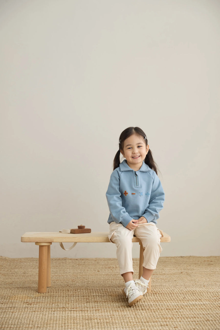 Norsu Organic Toddler Organic Fleece Zip-up Sweatshirt-Symbols