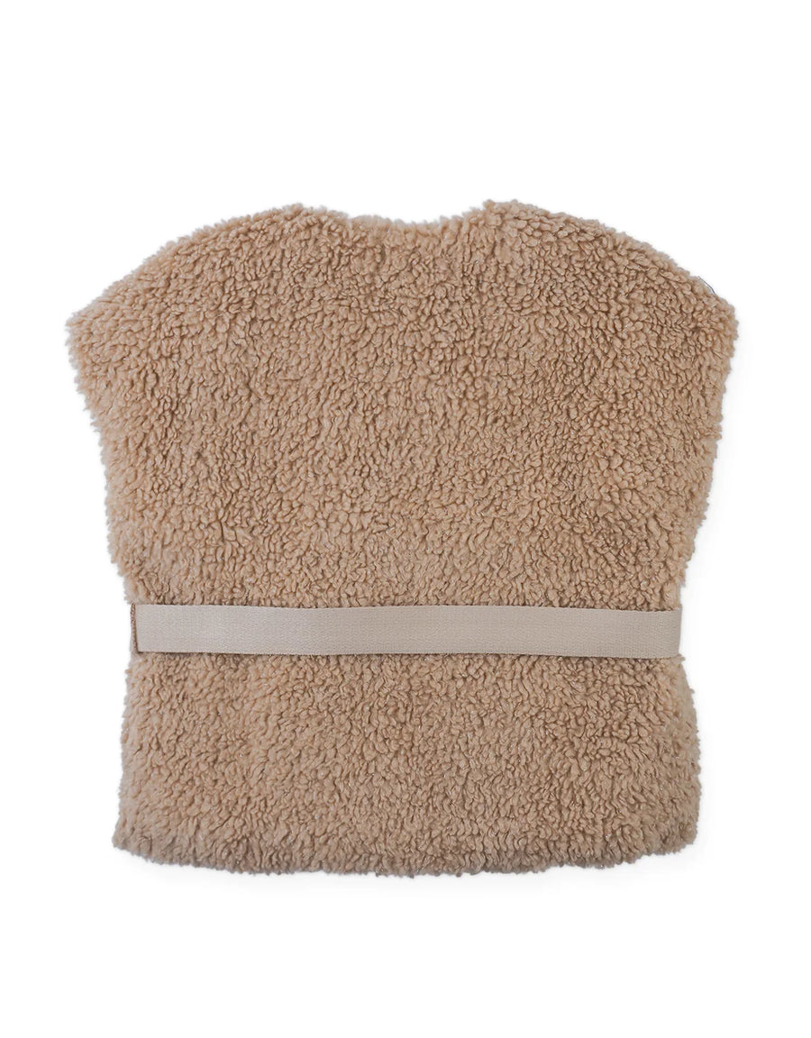 Gingersnaps Jeanette Shearling Gilet with Floral Belt Bag and Tassels