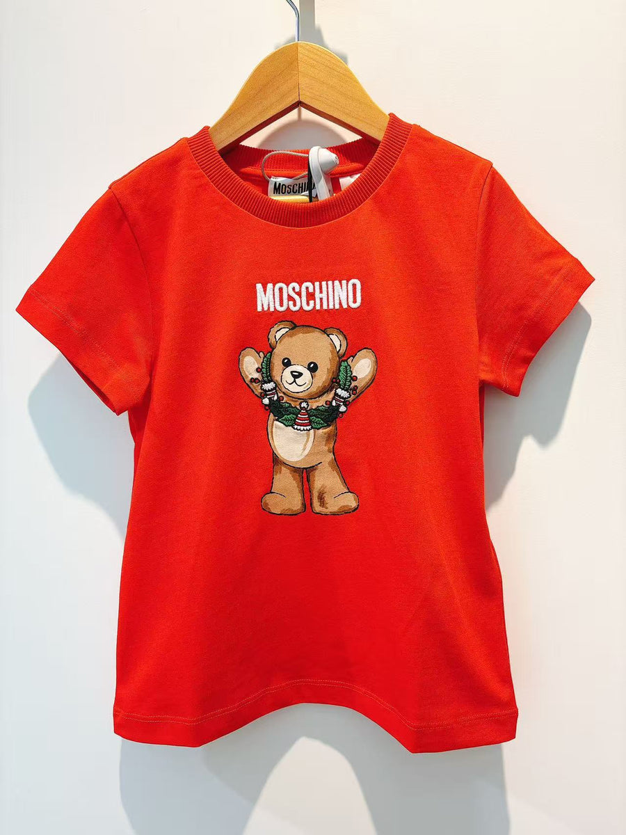 Moschino Christmas Bear Logo Tee