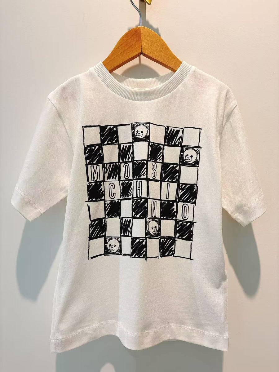 Moschino Maxi Chess board T- Shirt